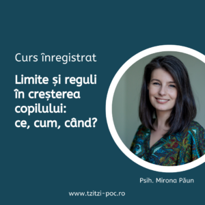 Curs Limite și reguli în creșterea copilului: ce, cum, când?
